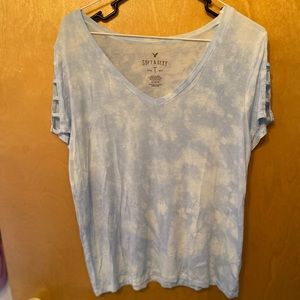 🆕 blue tie dyed top
